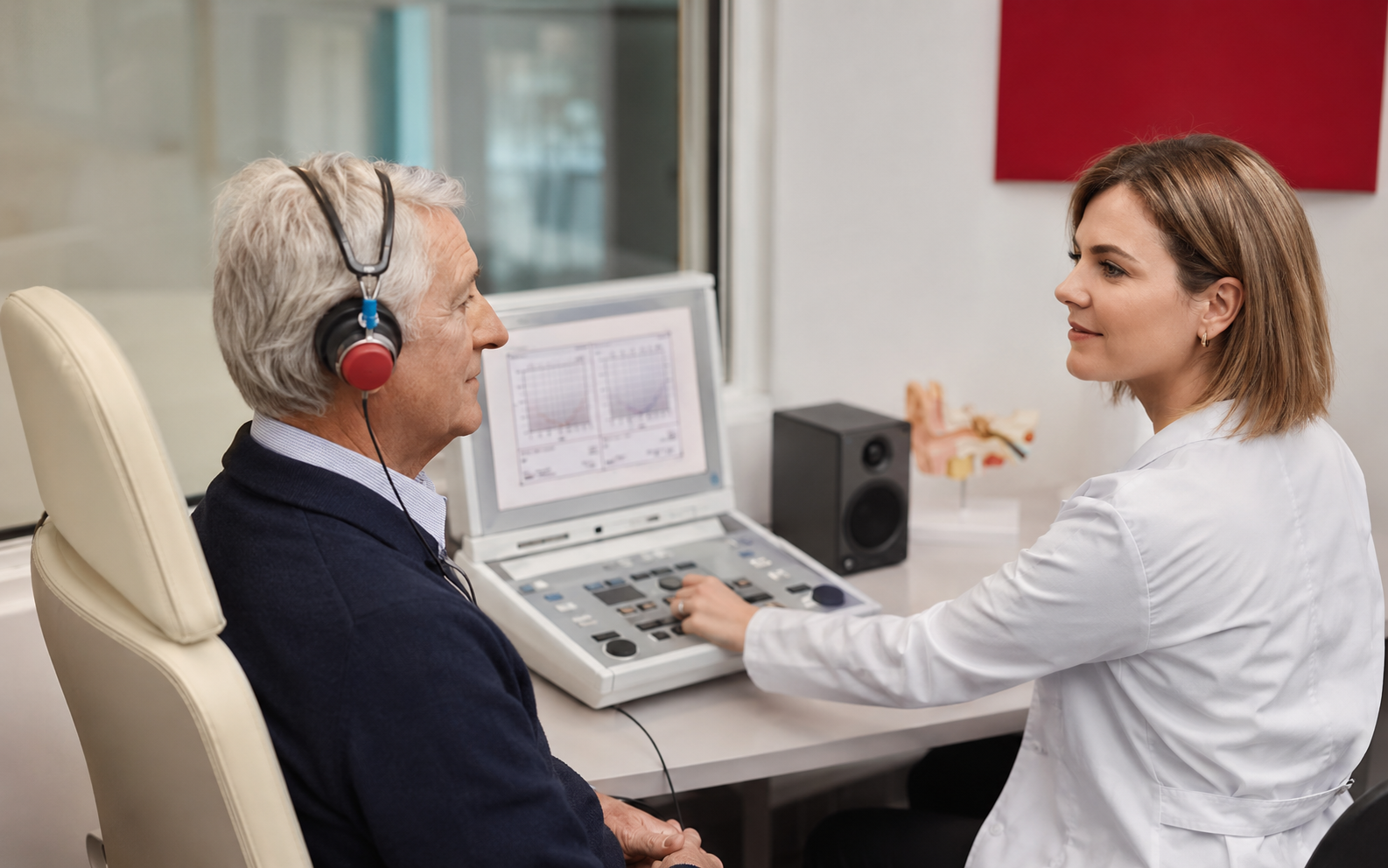 Profesionalna provjera sluha u audiometrijskoj kabini Audio BM poslovnice